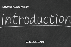 Tanıtım Yazısı Nedir?